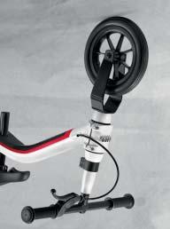 Its hydroformed aluminium frame and integrated brake, along with wheels with a diameter of 0 cm fitted with