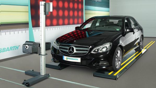 Headlight Testing Beissbarth MLD 110 Headlight testing system for Mercedes-Benz workshops 7-meter roll-on markers Colour filter