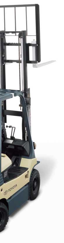 Power Select Function Customizes forklift performance to workplace needs.