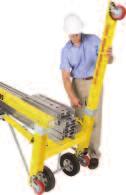 STANDARD FEATURES ON SERIES 2000 & 2100 LIFTS: Mast Hold-Down Adjustable strap accommodates all units.