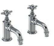 40 ARCADE THREE HOLE BASIN MIXER TAPS - DECK MOUNTED WITHOUT POP UP WASTE