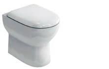 BRITTON WCS & BIDETS CURVE BACK TO WALL CLOSE COUPLED WC (excluding cistern tank and seat)