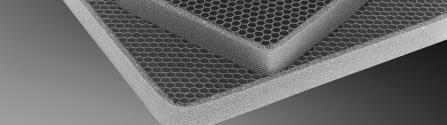 for flame resistance Increases usable air flow area compared to framed vent panels by 10% to 20% Special features can be machined into honeycomb, such as recesses and rabbet cuts to customize panel