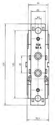 Dimensions drawings 1-pole for baseplate mounting / supporting-rail mounting Size 00, row 336... Size 1, row 336.