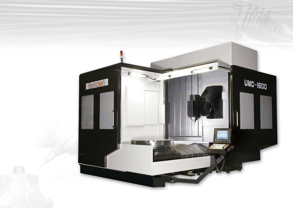 THE MOST EFFICIENT & INTELLIGENT MACH PERFORMANCE MACHINING, INCREASE PRO UMC-1600 5 AXES SIMULTANEOUS MILLING CENTER: - Latest innovation of combination of both bridge type machine and traveling