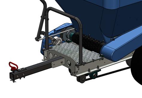 USING THE ECOLAWN APPLICATOR FOR THE FIRST TIME Before using the spreader for the first time, make sure the Tow Bar is extended out far enough to operate the Activation Lever.