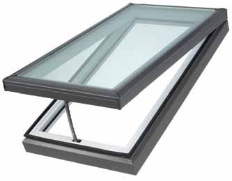 high quality finish that eliminates the need for secondary, high cost trips by a painter. Opens and closes manually with VELUX control rods when out of reach.