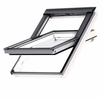 GGU roof windows are only available for special order. Convenient - even with furniture placed beneath the roof window. Easy to open and quick to close with the top control bar.