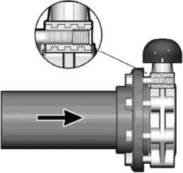 Installation Procedures 1. For the lever handle style, attach the handle (part #2 on previous pages) to the valve body (19) using the supplied bolt (4) and washer (5). Affix the cap (3) over the bolt.