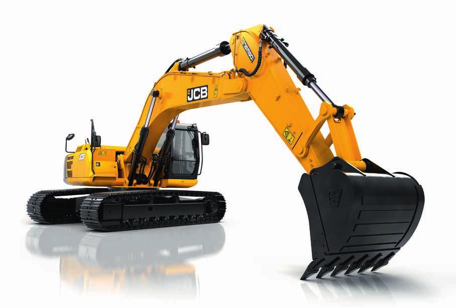 LESS SERVICING, MORE SERVICE. WE VE DESIGNED JCB JS240/260 TO BE LOW MAINTENANCE AND EASILY SERVICEABLE.