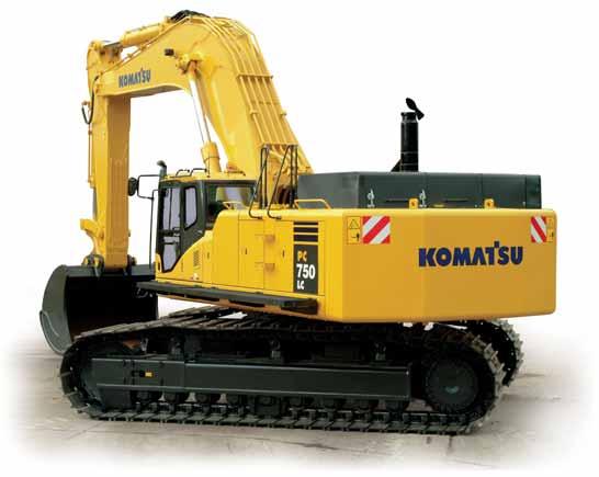 HYDRAULIC EXCAVATOR PC750-7 PRODUCTIVITY FEATURES High production and low fuel consumption Engine The PC750-7 gets its exceptional power and work capacity from its Komatsu SAA6D140E-3 engine.