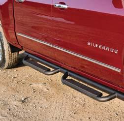 5 hr $595 3 7 4 3-INCH OFF-ROAD ASSIST BARS 3-Inch tubular construction Features traction-gripping step surfaces Parts listed are designed and validated by Chevrolet engineers and retain the