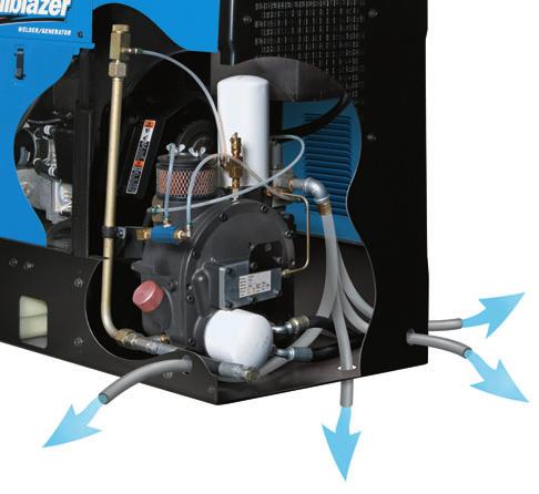 Answers to Frequently Asked Trailblazer 302 Air Pak Questions Air facts Moisture going into a compressor also comes out. Air compressors heat air, turning moisture droplets into vapor.