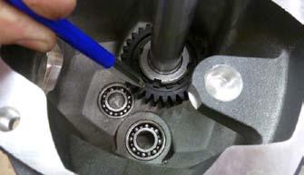 tool over the drill spindle on the
