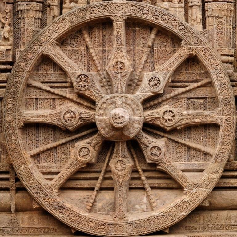 Chariot Wheel Konark Sun Temple, Odisha