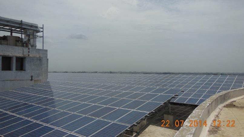 IIT, Madras Plant Capacity 300 kwp (under CAPEX) Salient Feature Commissioned on 14th floor