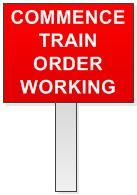 6. Train Order Territory On Single Line Sections where the Train Order system is in operation, the movement of trains will be governed by the Train Order issued to the Driver by the Train Network
