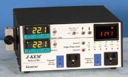 Multi-Channel Controllers 12310 Gemini Series, J-Kem The Gemini Series features two temperature controllers in a single cabinet to regulate two independent reactions.
