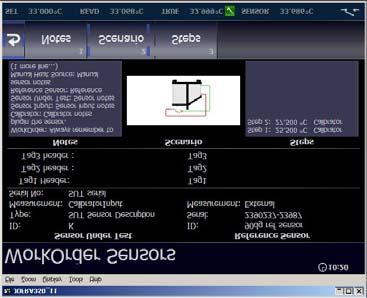 4.7.3 Displaying calibration information Calibration information is defined within the work orders created on the PC using "JOFRACAL".