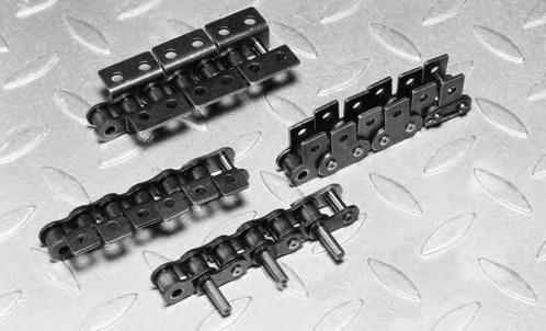 Standard Attachments For ANSI Simplex Roller Chain 1 2 w ANSI standard transmission chain can be adapted for conveying duties by the fitment of attachment plates shown on this page.