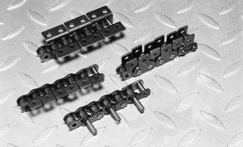 Standard Attachments BS Simplex Chain - ISO 606 1 w Standard power transmission chain can be adapted for conveying duties by the fitment of attachments shown on these pages.