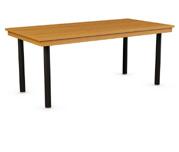 36 OR 42" H: 30, 36 OR 42" SQUARE TABLE WITH METAL