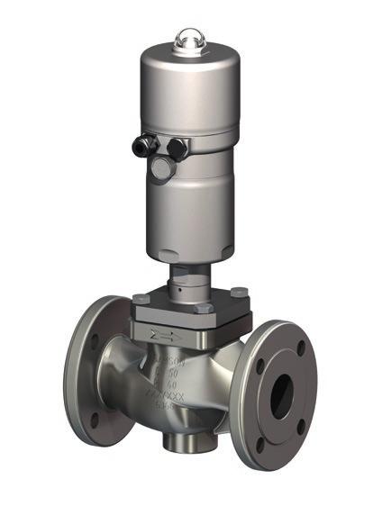 Series V2001 Valves Clean Tech Type 3321CT Globe Valve with pneumatic actuator DIN version Application Compact control valve for the process industry Valve size DN 15 to 50 Pressure rating PN 16 to