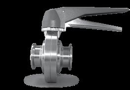 TOP-FLO Butterfly Valves TOP-FLO Value Ideally suited for the beer and wine industries Sizes: 1", 1-1/2", 2", 2-1/2", 3", 4" Material: 316L SS Seal Material: EPDM Connections: clamp only 12 position