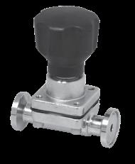 Diaphragms ALL TOP FLO Each TOP-FLO Diaphragm Valve can be supplied with a wide variety of elastomer or MPTFE faced materials.