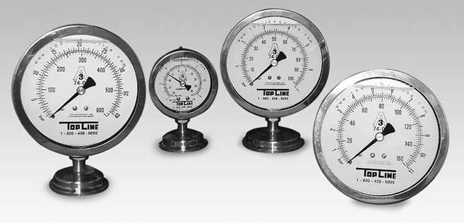 Sanitary Pressure Gauges (3-A) Hygienic pressure gauges have been specifically designed for applications in the food, dairy, pharmaceutical, and biotechnology industries.