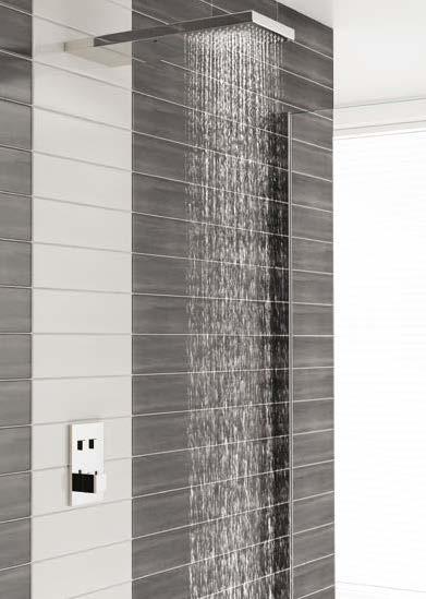 SSHOWERS NEBRASKA (WATERFALL & BLADE) SHOWER HEAD WITH PUSH BUTTON VALVE Our quality range of shower