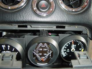 7. Before wiring, check to make sure the gauges will install without any clearance issues as shown in Photo 2-C. The gauge set shown in Photo 2-D required notching the dashboard area for clearances.