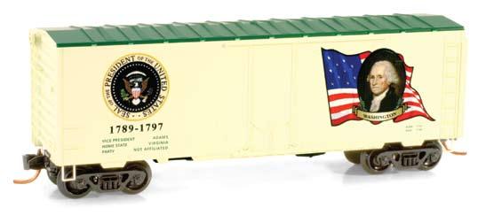 September 2008 September 2008 September 2008 September 2008 September George Washington Presidential Car Road Number 1789-1797 This 40 standard box car with