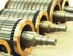 On some larger AFJE motors, the rotor is of copper/copper alloy rotor bar construction. This rotor construction offers superior performance and reliability.