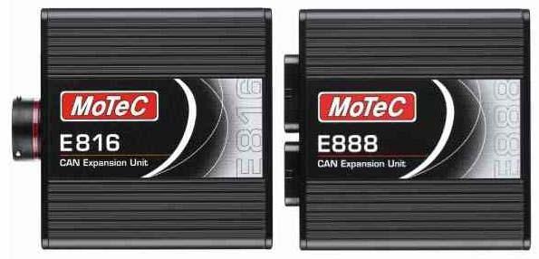 E888/E816 CAN Expansion units The E816 and E888 CAN Expansion Units are designed to increase the I/O capacity of the MoTeC ADL2 Dash Loggers and M400/600/800/880 ECUs from version 3.1 onwards.