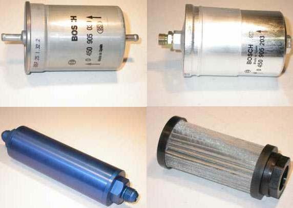 Fuel Filters MoTeC supplied fuel filters differ in both their design and their intended application.