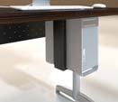 Table Options CPU HOLDER - FIXED UNIT Securely clamps and holds CPU, steel with black epoxy finish. Height adjustment of 13.375-20.5. Model Code: C1 - Width adjustment of 5.5-9.