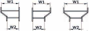 Cable Ladder Fittings Ordering instructions for cable ladders fittings Code components : LDS--H-T-R-A-C- L D S H T R A C Tray type Direction Shape idth (mm) Load Depth (mm) Thickness (mm) Radius (mm)