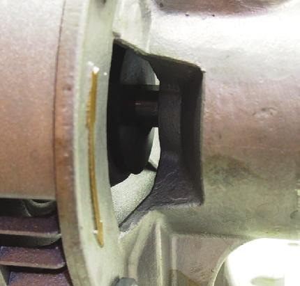 If pump cannot regulate to 200 psi, remove pump motor cover and look at shaft to confirm correct rotation.