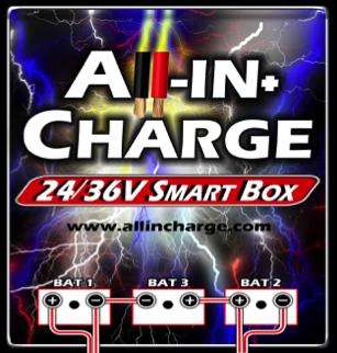 ......... 4 All- In+Charge 12/24V Smart Box Charge up to two 12-volt auxiliary batteries from an alternating (cranking) battery in series.