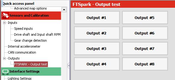 Ignition. Set FTSPARK to Enabled then select the output. Multiple wires: This mode will activate individual coil outputs.