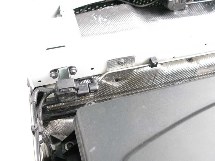 12. For optional wireless kit only: locate the electromagnetic valve in the right side of the engine compartment.