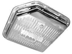 CHROME TIMING CHAIN COVER POINTER TRANSMISSION PANS POLISHED ALUMINUM