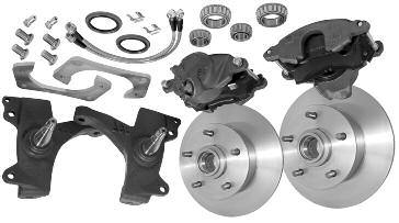 00 kit Complete kit includes: master cylinder & 4 disc prop valve (not shown), 13" drilled & slotted front rotors, 12" drilled &