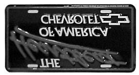 LICENSE PLATES Polished stainless steel. 73-41000 face..................$ 39.