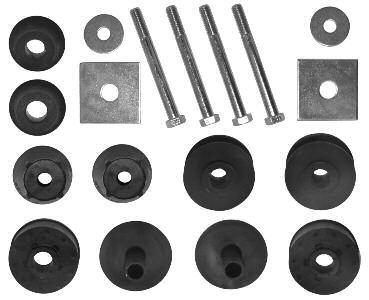 ......$ 26.00 ea. 73-36708 73-77 lower cushion........$ 24.00 ea. CAB MOUNT TO FRAME BRACKET Includes one upper & lower bushing with nut, bolt and washer.