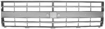 Chevy reproduction grill, with emblem provision. 85-300181 l 85-88 silver, with SHL.