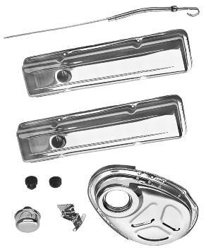 Offenhauser finned aluminum, polished, tall style. 73-37514 73-87 SB...............$ 299.