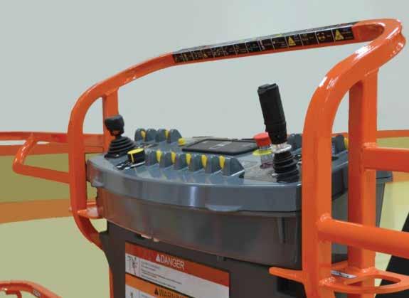 PRODUCT IMPROVEMENTS New SkyGuard Ready Platforms Now standard on all JLG boom lifts is the new SkyGuard ready platform.