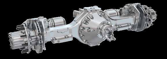 gross axle weight rating offers increased capacity for demanding transit bus and motorcoach applications More economical, efficient and lower weight than double reduction axles One-piece cast iron